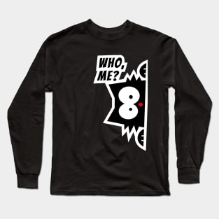 Who, me? Sneaky black cat. Long Sleeve T-Shirt